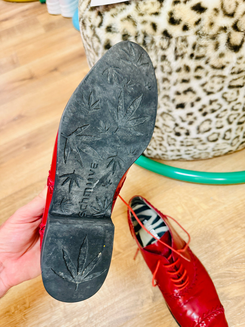 Chaussures Schmoove rouge vintage