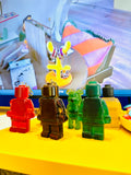 Porte-Clef "Bear" et "Lego" en résine époxy 100% fait main.