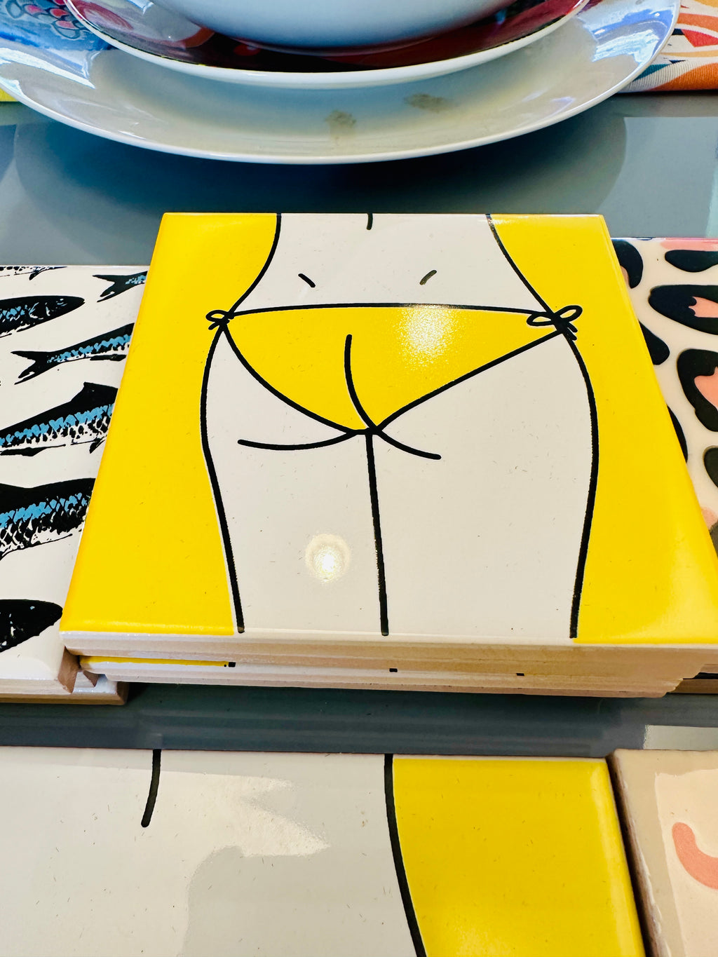Dessous de verres artisanaux en céramique espagnole.