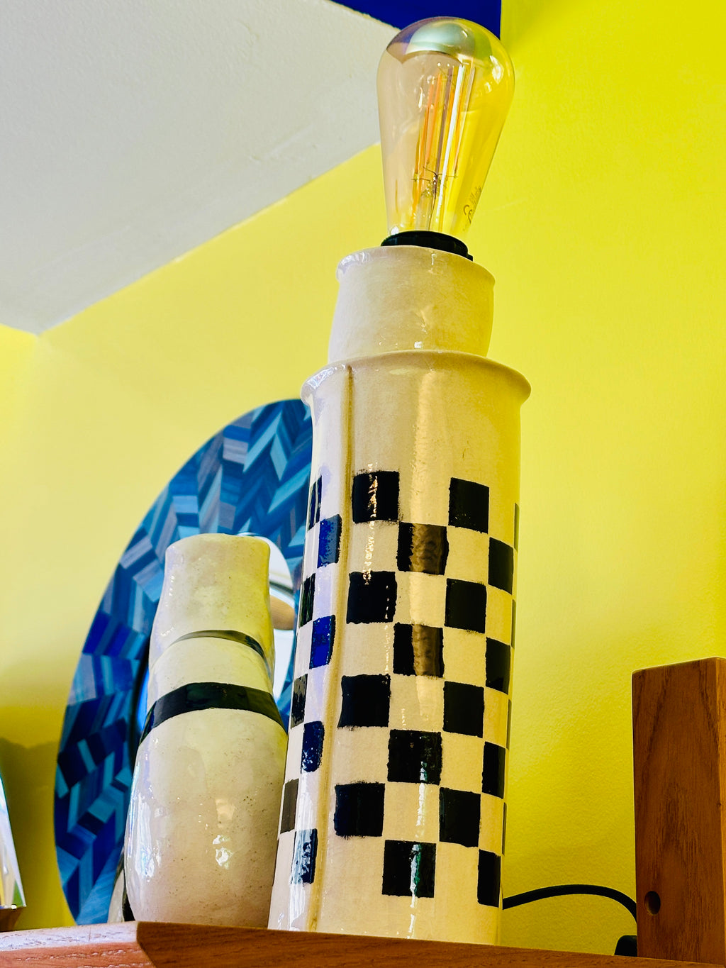 Grande lampe "Phare" en céramique fait main en Provence.
