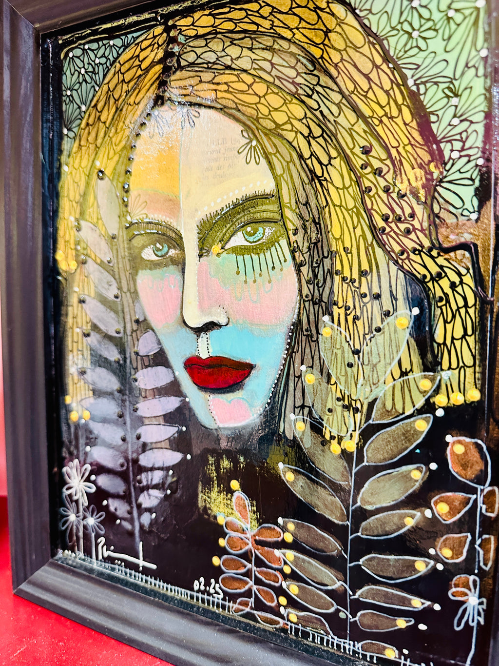 "Dame Oiselle 2" Œuvre originale de Marie Fernandez Perrin.
