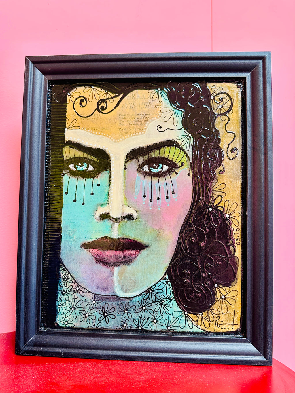 "Dame Oiselle 5" Œuvre originale de Marie Fernandez Perrin.