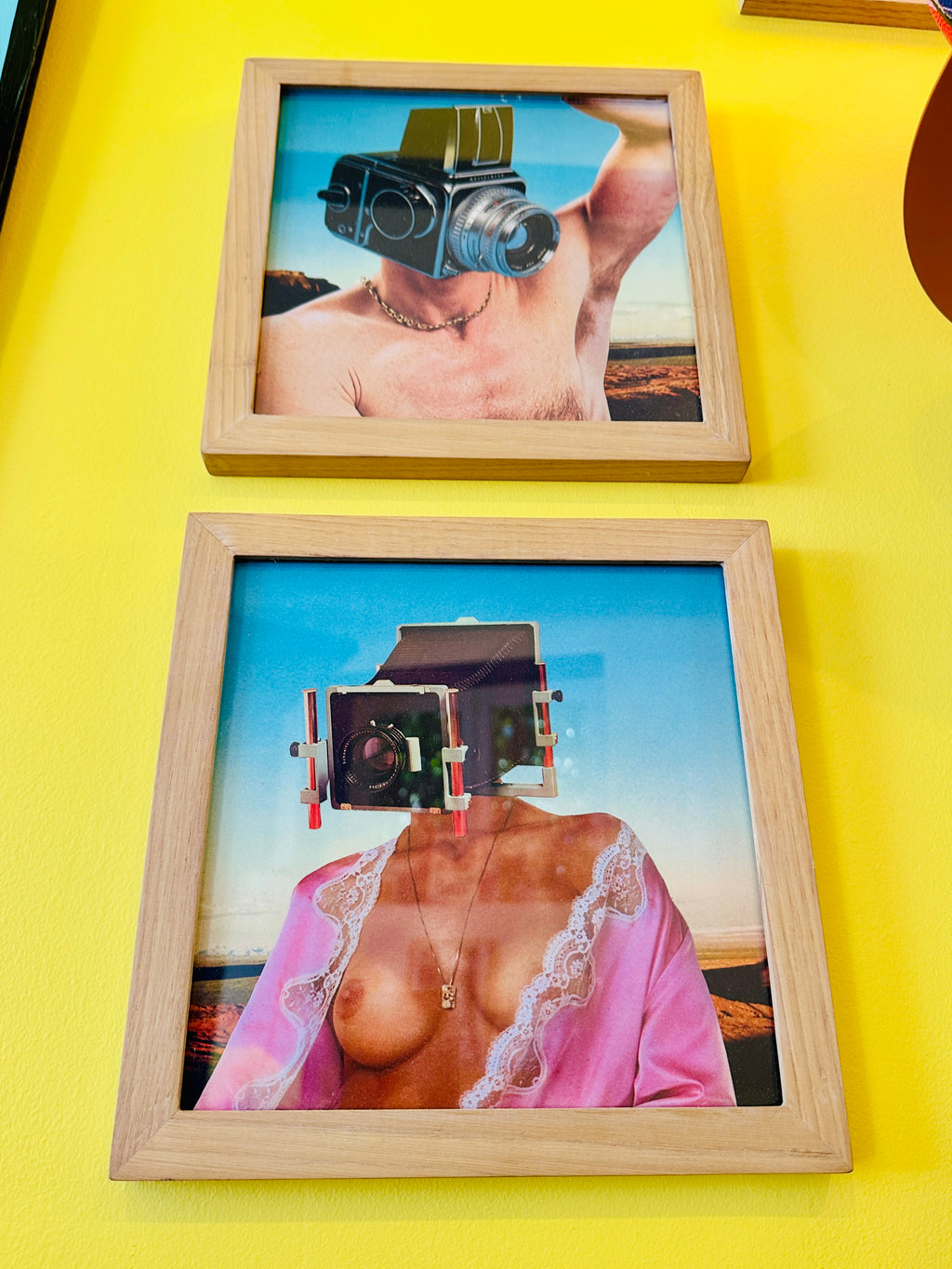 Diptyque "Santa Barbara Her & Him" de Videophage (Thomas Fage) Œuvre orginale.