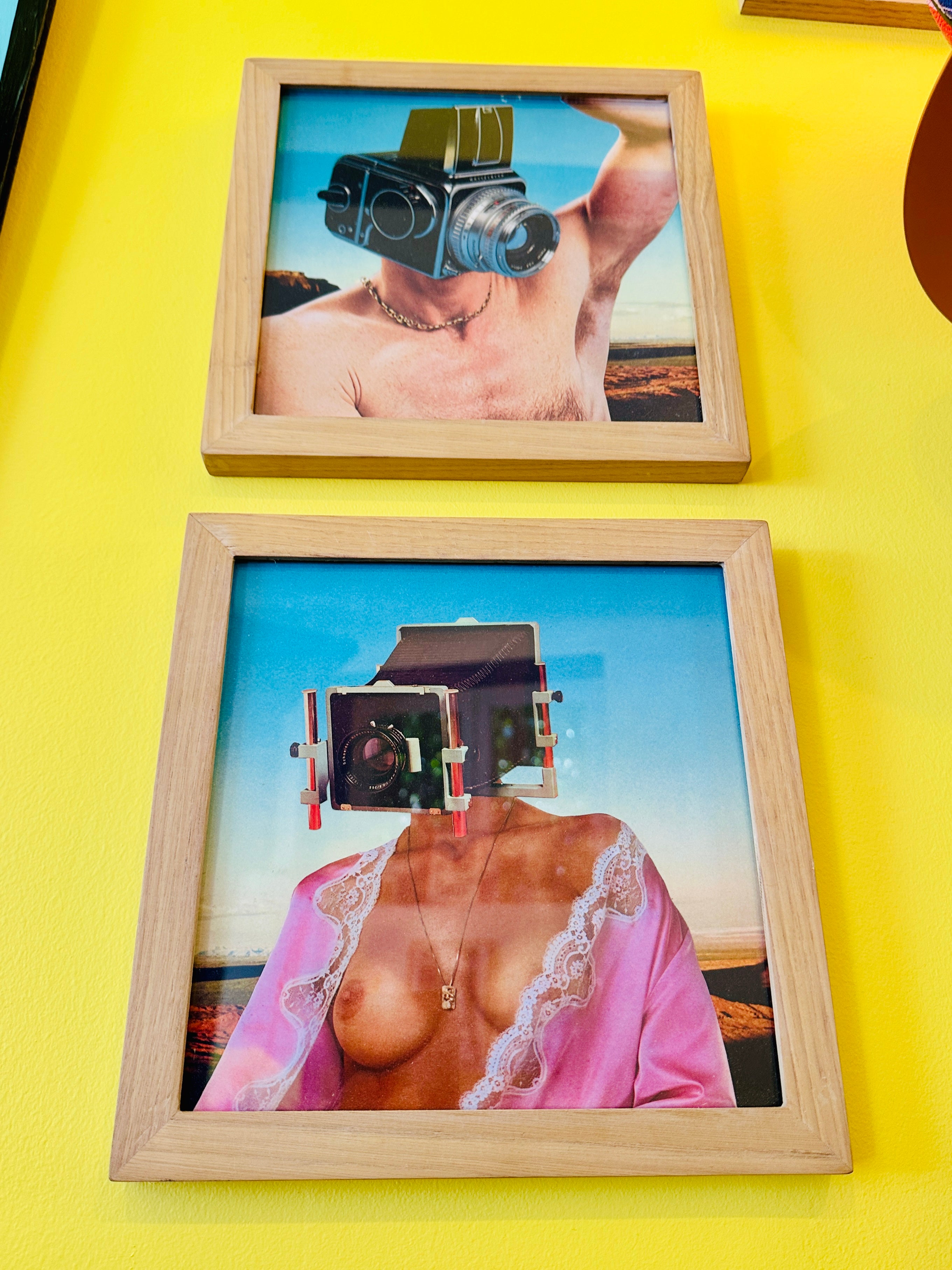 Diptyque "Santa Barbara Her & Him" de Videophage (Thomas Fage) Œuvre orginale.