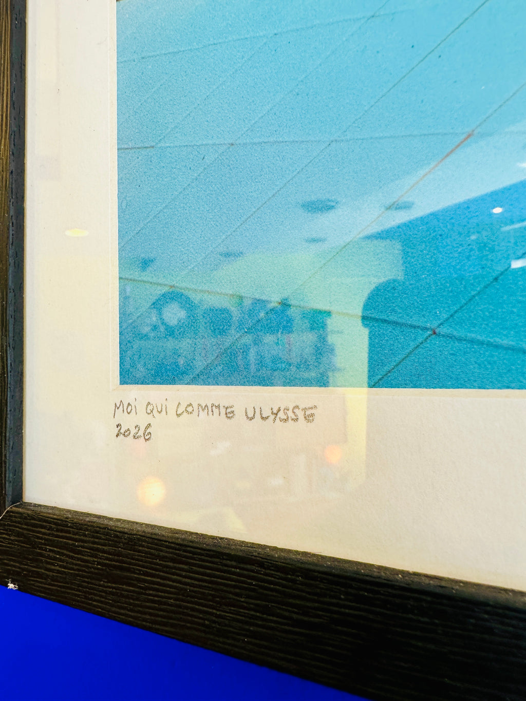 "Moi qui comme Ulysse". Œuvre ordinale de Aurélie Binet.