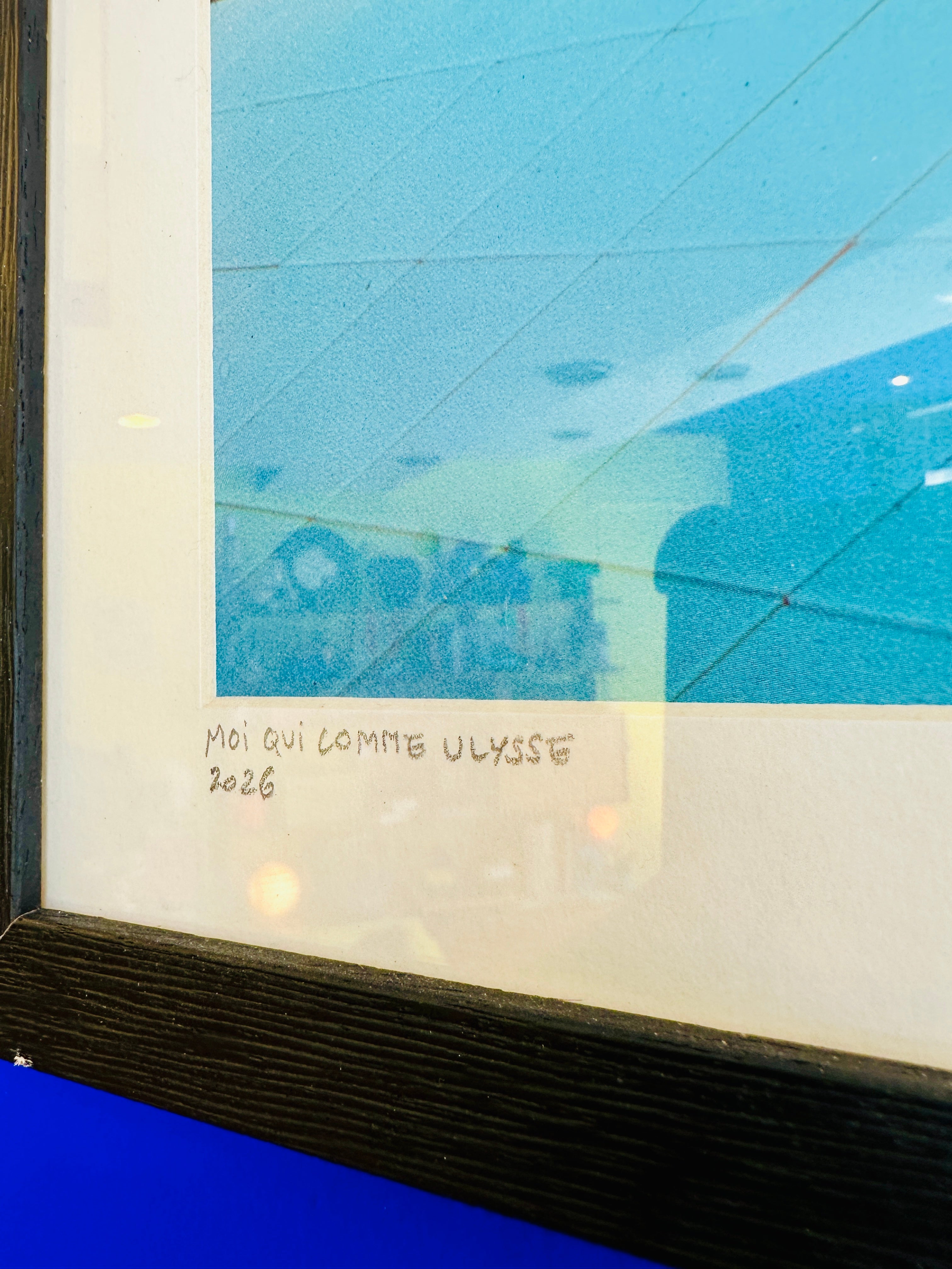"Moi qui comme Ulysse". Œuvre ordinale de Aurélie Binet.