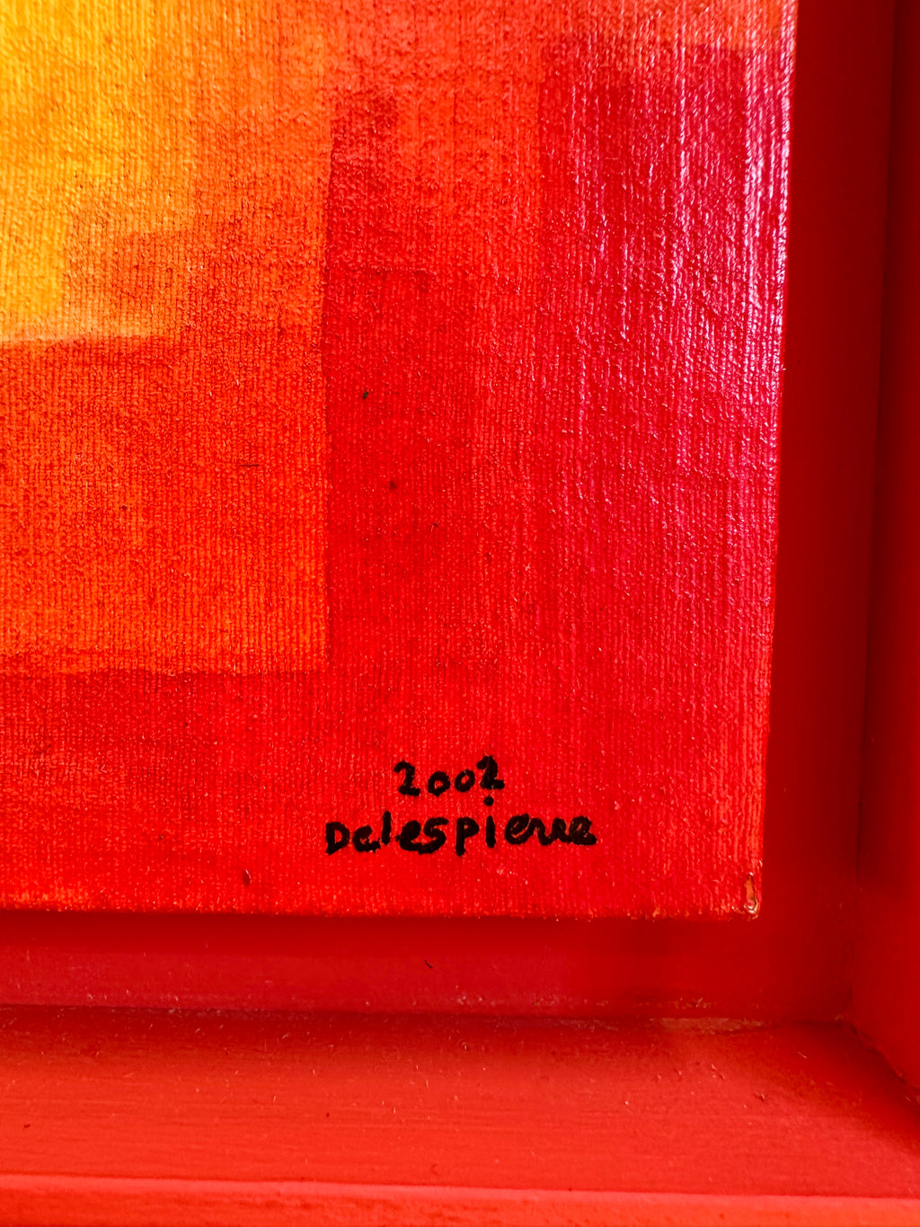 Peinture, œuvre originale de Monsieur Delespierre (2002).