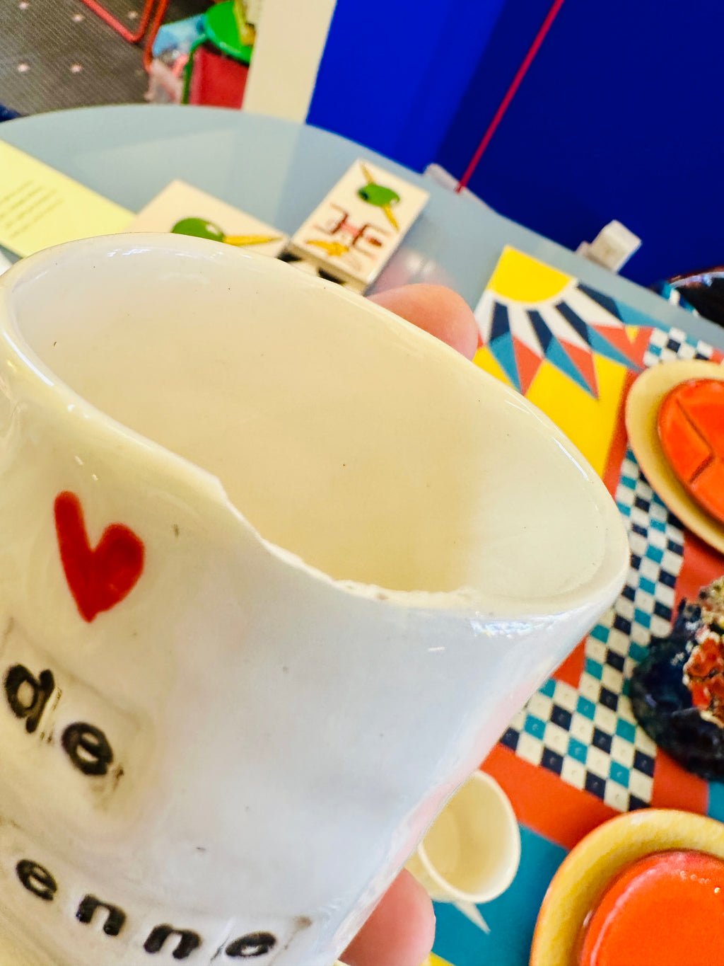 Les tasses cœur en céramique, fait main en Provence.