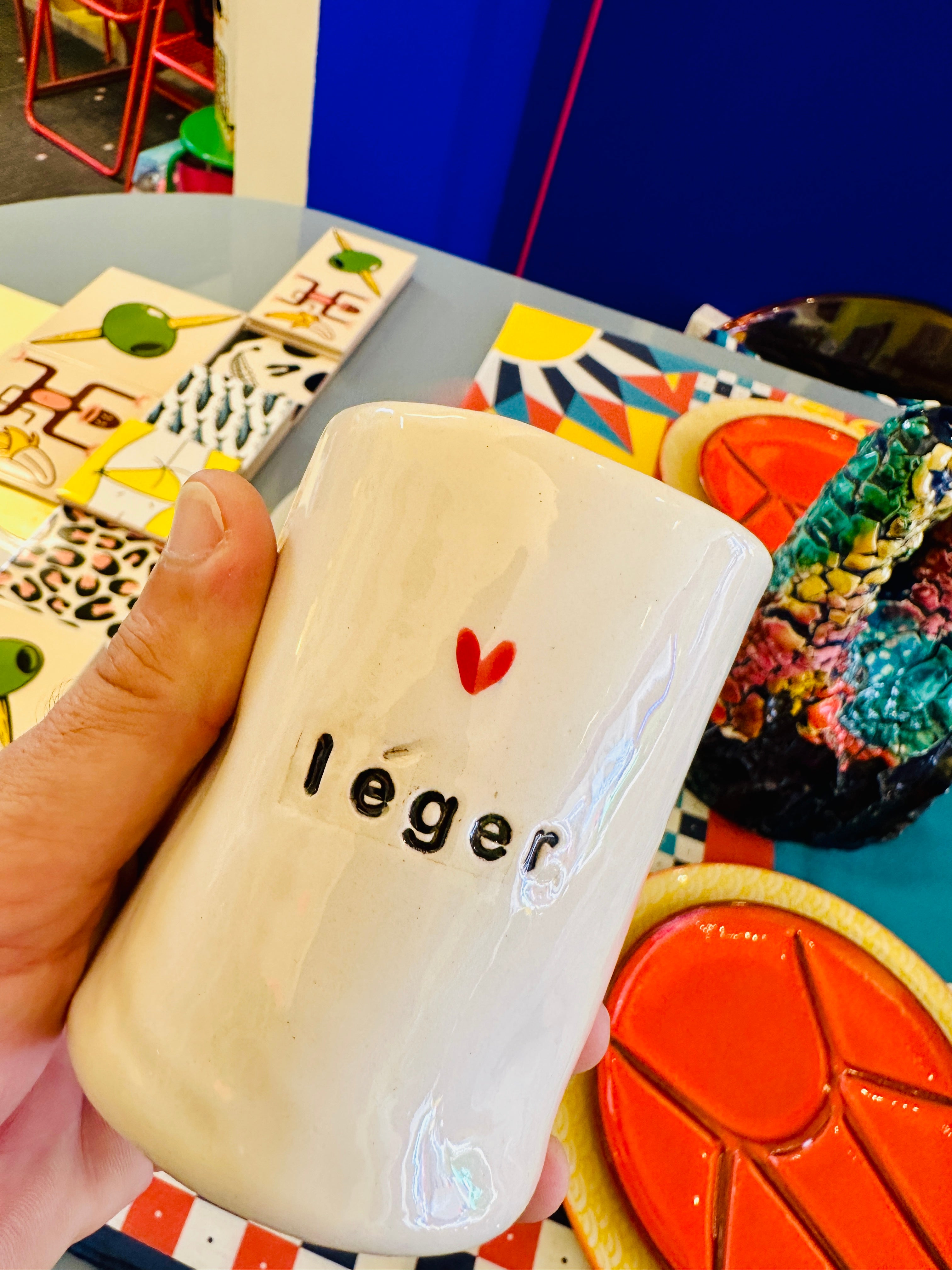 Les tasses cœur en céramique, fait main en Provence.