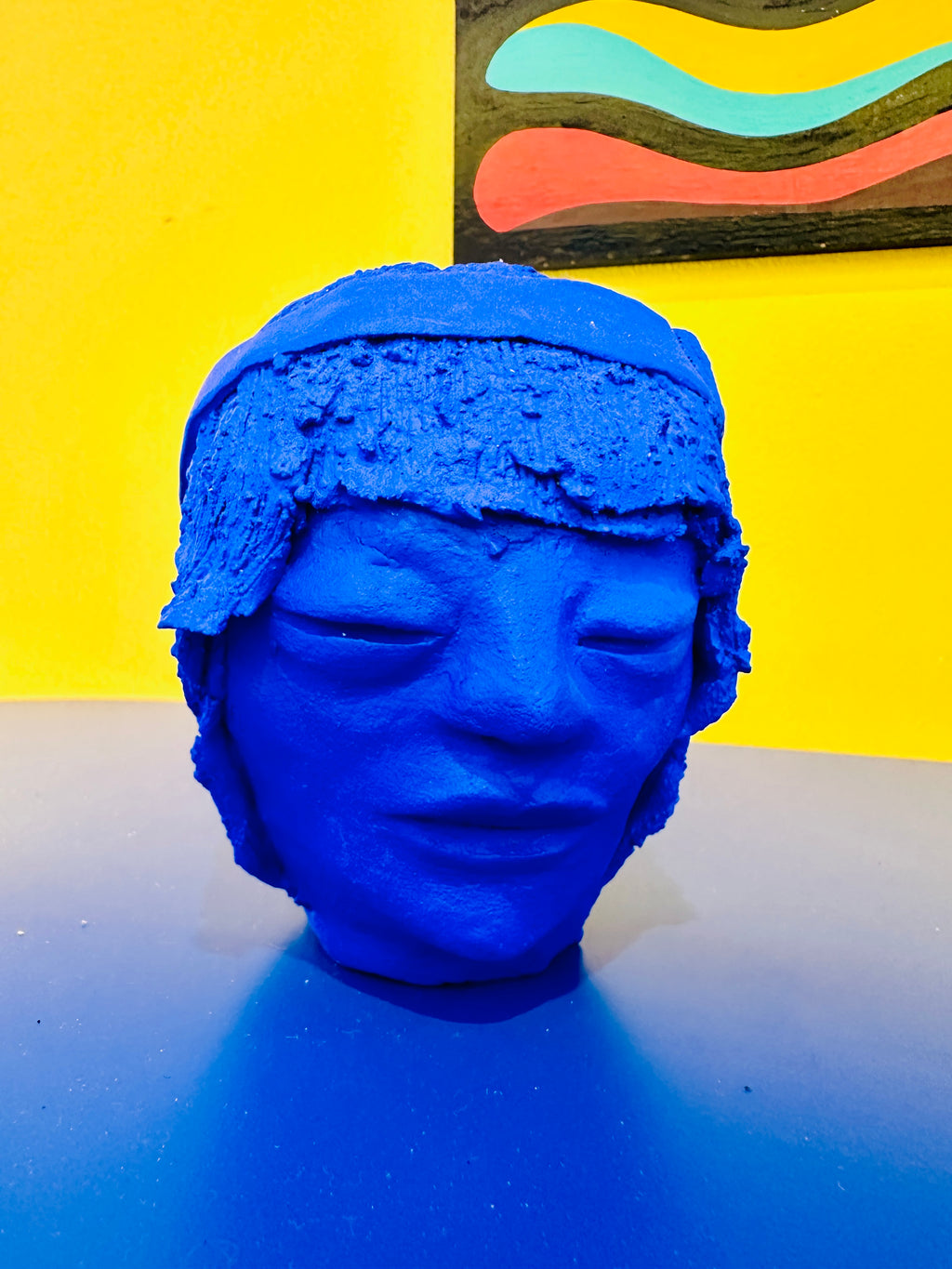 Céramique "le visage 1" fait main en Provence.
