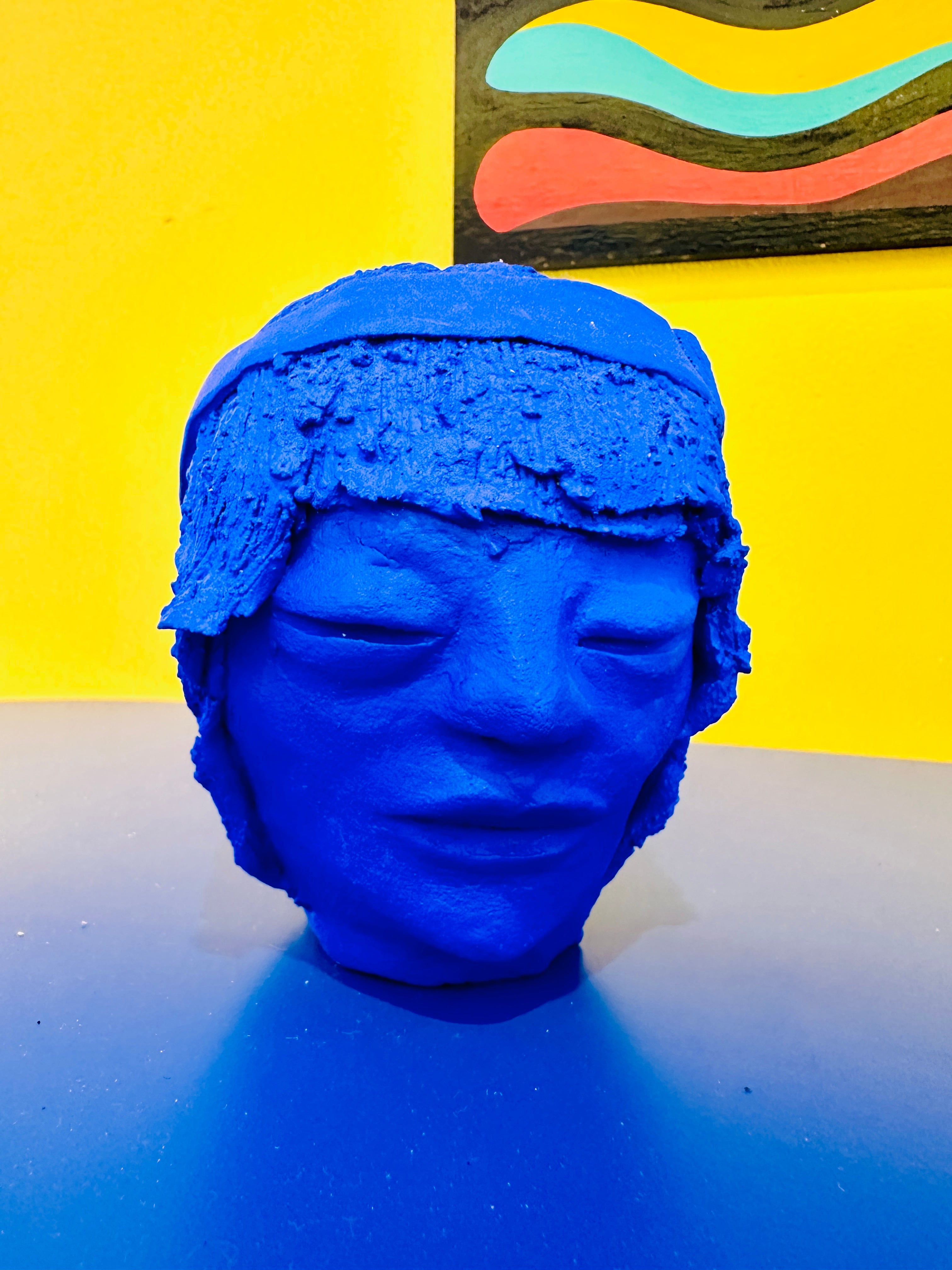 Céramique "le visage 1" fait main en Provence.
