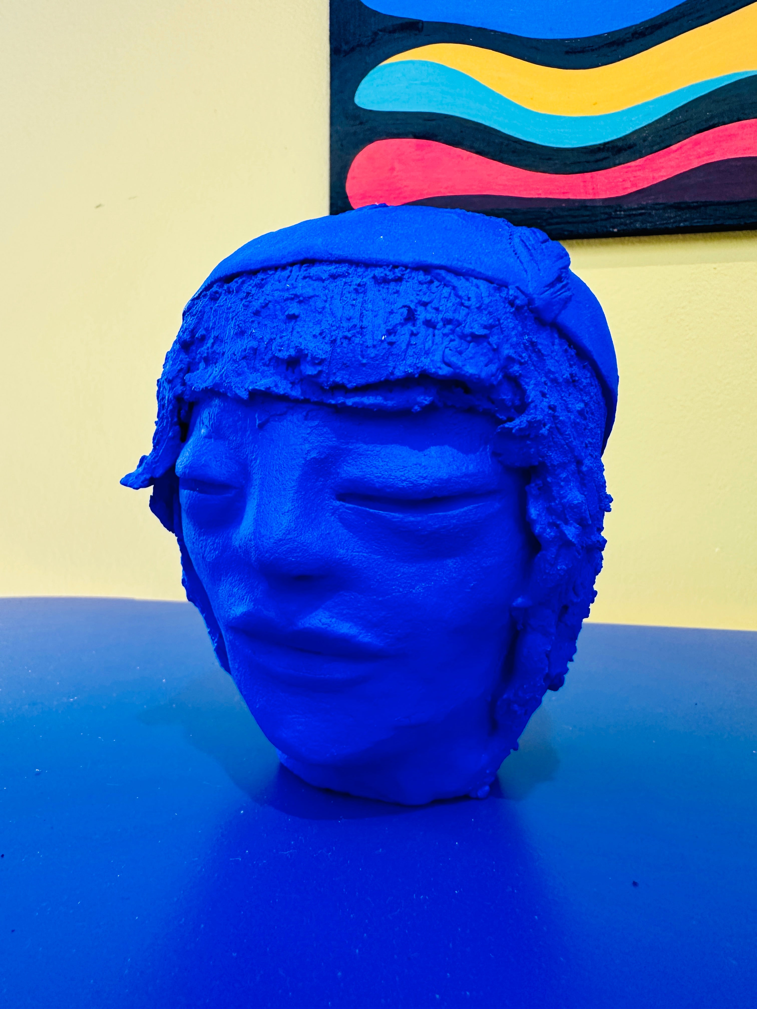 Céramique "le visage 1" fait main en Provence.