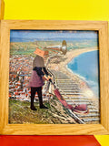 "Siffler en travaillant" de Videophage (Thomas Fage), collage. Œuvre orginale.