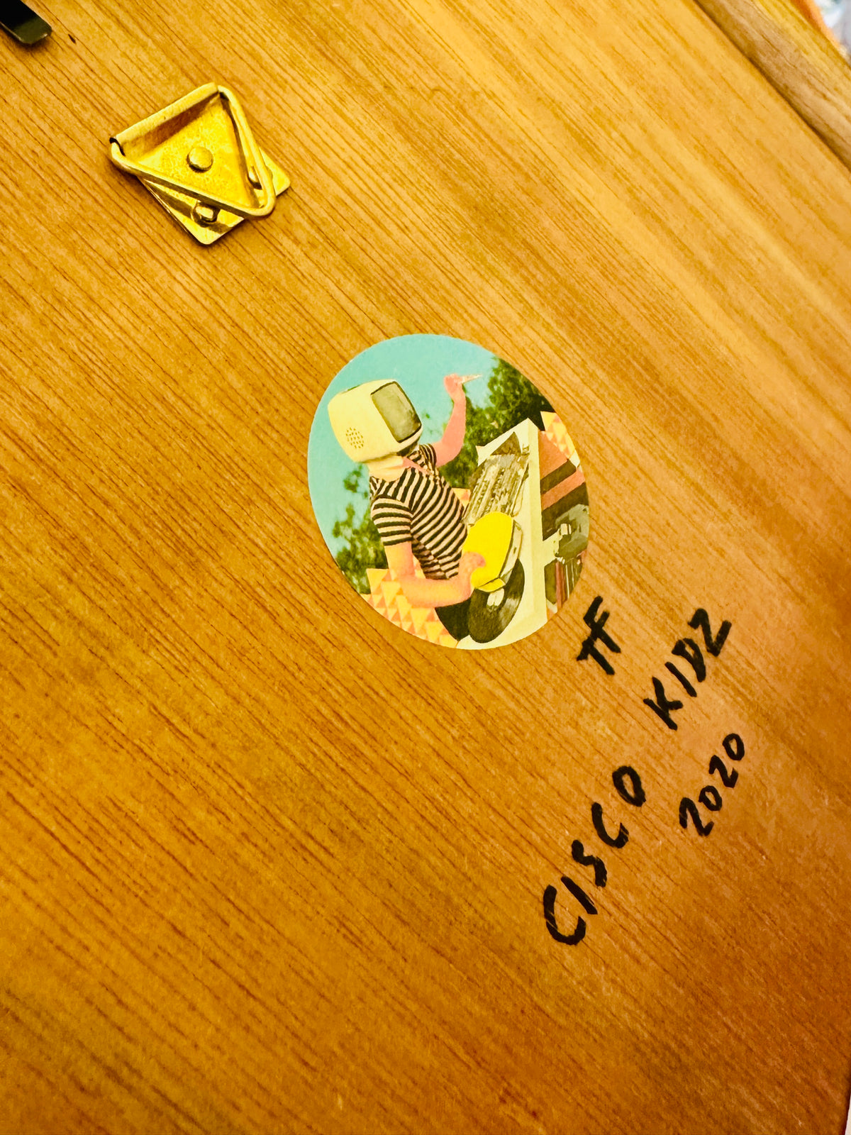 "Cisco Kidz" de Videophage (Thomas Fage), collage. Œuvre orginale.